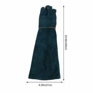 High Quality Cow Split Leather Welding Work <b>Gloves</b> Tig Mig Safety Working <b>Gloves</b> Heat & Fire Resistant Long Cuff Welder <b>Gloves</b> - Product Image 2