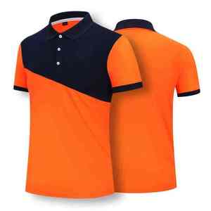 Polo en polyester Dryfit à manches courtes, vente en gros, personnalisable avec logo brodé, polos de golf et de pêche unis - Product Image 3
