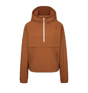 Chaqueta cortavientos transpirable con capucha para mujer, informal, para exteriores, con forro de malla, venta al por mayor, chaquetas cortavientos tipo anorak para mujer - Product Image 1