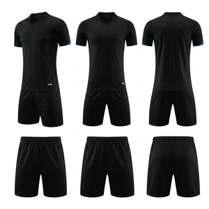 Camiseta de Fútbol Blanca Estampada para Hombre con Detalles en Negro y Azul, Manga Corta, Absorbe la Humedad, Corte Regular, 100% Poliéster, para Todas las Temporadas - Product Image 2