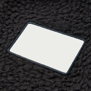 Veste polaire Sherpa homme automne-hiver noire, coupe décontractée, col montant, fermeture éclair quart de tour, coupe-vent, sweat-shirt décontracté, vêtement d'extérieur - Product Image 5