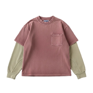 เสื้อยืดสองชั้นหรูหรา ผ้าเนื้อนุ่ม สวมใส่สบาย มีสไตล์ สำหรับผู้ชายและผู้หญิง ใส่ลำลองได้ทุกวัน ใส่เที่ยวข้างนอก ดีไซน์ทันสมัย - Product Image 4