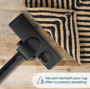 Alfombra de yute oscura con borde festoneado, alfombra boho tejida a mano para sala de estar, dormitorio, hoteles, habitaciones comerciales - Product Image 3