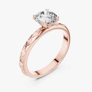 <b>Unique</b> Design Moissanite <b>Engagement</b> <b>Ring</b> with Durable for Daily Wear Fine Jewelry Collection Available At Reasonable Price - Product Image 3