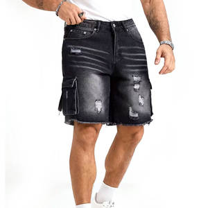ขายส่งกางเกงยีนส์ขาสั้นชายหาดสำหรับผู้ชาย ลดราคาฤดูร้อน สินค้าใหม่ คุณภาพดี กางเกงยีนส์ขาสั้นผู้ชาย - Product Image 1