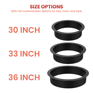 Anillo de Acero Redondo para Fogata, Inserto para Fogata al Aire Libre, para Leña, para Jardín o Patio Trasero, FR001 - Product Image 4