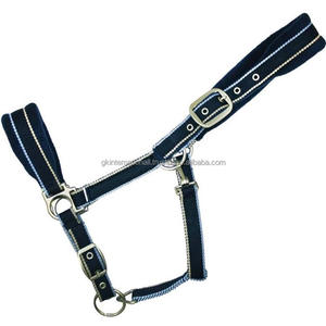 Cuerda ajustable de nailon para montar a caballo, de alta calidad, colorida, estilo Halter, con hardware de níquel y acero inoxidable, venta al por mayor - Product Image 1