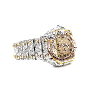 Men's Luxury Moissanite <b>Diamond</b> <b>Watch</b> Full Pave Handset VVS Stones Bracelet <b>Watch</b> - Product Image 2