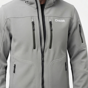 Veste Softshell imperméable et coupe-vent de haute qualité avec logo personnalisé pour hommes, idéale pour la randonnée et la pêche en plein air - Product Image 2