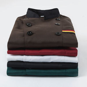 Veste de chef à manches 3/4, uniforme de travail de cuisine haut de gamme, couleur personnalisée, utilisation en restaurant et bar, mélange de coton, personnalisable - Product Image 6