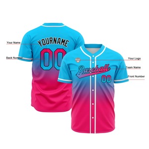 Maillot de baseball sublimé, uniforme d'équipe personnalisé, col en V, logo personnalisé, nom, numéro, fournisseur OEM en gros - Product Image 4