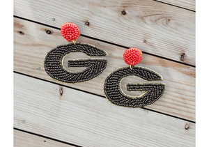 Pendientes de Diseño Bordado Hechos a Mano para Mujer con Cuentas de Vidrio, Tela, Forma Irregular, Color Personalizable por MD HANDICRAFTS - Product Image 2