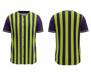 Fournisseur d'uniformes de baseball personnalisés, maillot sublimé léger à manches courtes, logo et numéros personnalisés |   Base en polyester respirant - Product Image 3