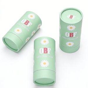 Scatola per Coppetta Mestruale Cilindrica Personalizzata con Logo <span class=keywords><strong>OBF</strong></span>, in Materiali Riciclati, Monouso/Riutilizzabile, Colore Personalizzabile - Product Image 6