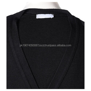Wholesale V-neck Knitted Acrylic <b>Cardigan</b> <b>Men's</b> <b>Long</b>-sleeved Winter Short Plus Size Slim Anti-Wrinkle Breathable Sweater Shawl - Product Image 4