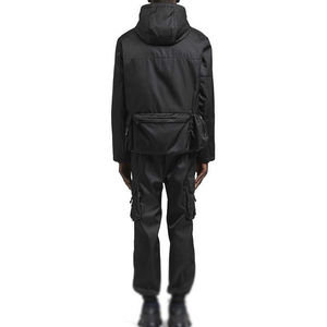 Services OEM, vente en gros de vestes cargo à col montant avec patchs en toile brodés sur mesure, grandes tailles pour un usage décontracté - Product Image 4