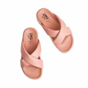 PU0372รองเท้าแตะโรงแรมทางการสีชมพู - Product Image 1