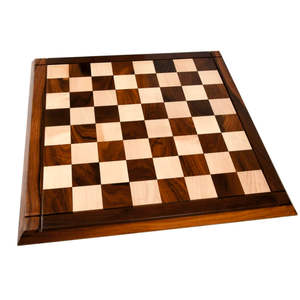 Tablero de Ajedrez de Madera Maciza de Lujo Hecho a Mano, Profesional, Grande, de 18 Pulgadas, de Nogal y Arce, Juego de Ajedrez de Madera, Venta al por Mayor, Regalo Clásico para Torneos - Product Image 1