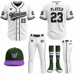 Customized Baseball Jersey And Pant Kit With Socks And Caps Solid White Color Unisex Softball Training Uniform Set - Product Image 6