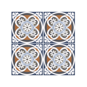 Carrelage décoratif en porcelaine marocaine 300x300 mm, motif géométrique, pour salon, cuisine, salle de bain, murs et sols. - Product Image 1