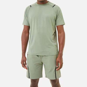 Ensemble chemise et short pour homme, séchage rapide, tenue de vacances, léger, été, fournisseur en gros - Product Image 1