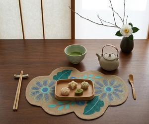 Set de table en coton imprimé style vintage, élégant, réutilisable, écologique, qualité supérieure pour la maison, l'hôtel, le restaurant - Product Image 3