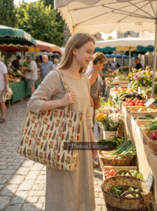 Bolso de Hombro Acolchado de Algodón con Estampado Floral Hecho a Mano en India, Gran Capacidad, para Mujer, Venta al por Mayor - Product Image 4