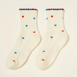 Calcetines Deportivos Heart Grip, Antideslizantes, de Algodón Elástico, Transpirables, Cómodos, para Yoga, Pilates, Fitness, Modernos, para Entrenamiento en Interiores - Product Image 5