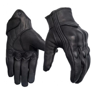Guantes de Motociclismo de Piel de Oveja Personalizados para Deportes de Motocross, Protección de Pantalla Táctil, Guantes de Cuero para Carreras de Motos - Product Image 2