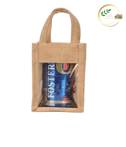Sac porte-bouteille en jute fait main avec bandoulière réglable pour l'extérieur et la salle de sport - Product Image 5