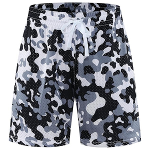 Pantalones Cortos Deportivos Casuales para Hombre, con Cordón Ajustable, 100% Poliéster, Resistentes al Viento, Cintura Media, Bolsillos con Impresión Digital, Transpirables, con Logotipo Frontal - Product Image 3