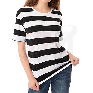 Camiseta Holgada de Algodón para Mujer, Tejido Suave y Transpirable, Corte Holgado Informal, Ropa de Calle de Verano, Moda Diaria - Product Image 1
