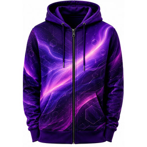 Sudaderas con cremallera para hombre de talla grande, sudaderas con cremallera modernas y elegantes, básicas, en stock para hombres. - Product Image 1