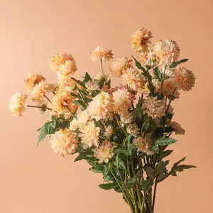 Buquê de flores artificial para sala de estar, decoração de mesa de jantar