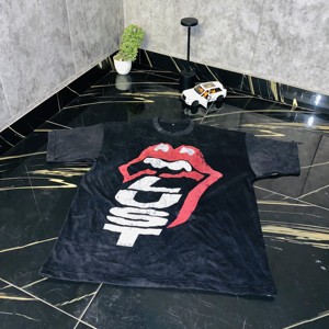 Camiseta de algodón ligera para hombre, talla adulta, teñida, sin estampado, para serigrafía, corte holgado - Product Image 5