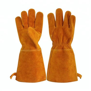 Custom logo Welding gloves Anti slip Gloves Printed Welder Welding Gloves <b>Kitchen</b> Wholesale Rate OEM Custom Welding Gloves - Product Image 4