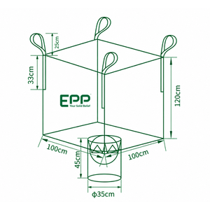 Sacs FIBC antistatiques de 1000 kg et 2000 kg avec boucles d'angle, les mieux notés, pour l'industrie chimique, prix usine OEM - Product Image 2