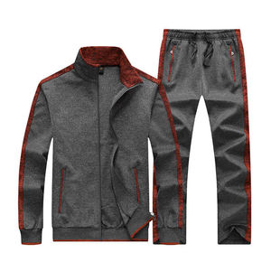 Nouvelle mode, vêtements de sport pour hommes, ensemble de survêtement deux pièces uni - Product Image 3