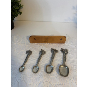Silver Finished <b>Measuring</b> <b>Cups</b> And Spoon <b>Set</b> For Hotel Wedding And Party Food Preparation Wholesale Supply <b>Measuring</b> Tools - Product Image 4