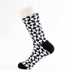Chaussettes en coton patchwork pour hommes de bonne qualité, séchage rapide, respirantes, style business - Product Image 2