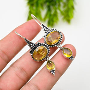 Boucles d'oreilles créoles de luxe en argent 925 - Product Image 4