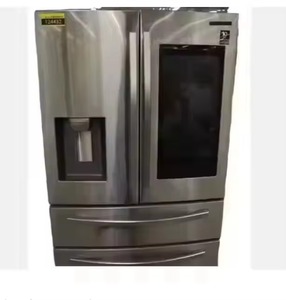 Refrigerador de 4 Puertas Francesas Edición Premium, Blanco Industrial con Panel de Vidrio, Electrodoméstico de Alta Gama para el Hogar - Product Image 4
