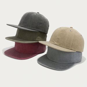 Gorra de Béisbol Retro de Color Sólido con Visera Ancha para Mujer, para Cabezas Pequeñas y Grandes, Marca de Moda Coreana, Estilo Hip Hop, Gorra para Parejas - Product Image 2