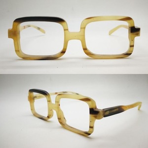 Monturas de Gafas Hechas a Mano con Cuerno de Búfalo Ecológico, Montura Completa Unisex, Gafas Ópticas, Logotipo Personalizado OEM ODM - Product Image 6