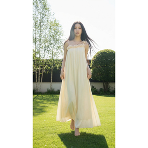 Wholesale Price Women Maxi Dress Simple Solid Casual Breathable <b>Summer</b> OEM ODM Customize 100% Cotton Sleeveless Oversized - Product Image 4
