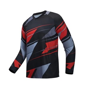 Maillot de motocross à manches longues pour homme, design personnalisé, haute qualité, respirant, polyester/nylon, séchage rapide, vêtements de sport - Product Image 1