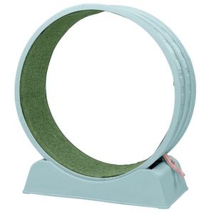 80*34*86CM Light Blue PP Track Connector Assembly Circular Design Green Carpet 15kg <b>Cat</b> Treadmill 1 <b>Cat</b> Teaser <b>Exercise</b> <b>Wheels</b> - Product Image 1