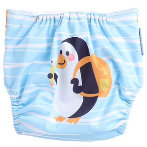Pañal de tela reutilizable Polka Tots Comprar en línea Pañal de bebé ajustable impermeable-Pingüino - Product Image 2