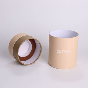 Tubo de Cartón Rígido Biodegradable y Ecológico Personalizable, Embalaje de Tubo de Papel con Laminado Mate y Lámina Dorada - Product Image 1