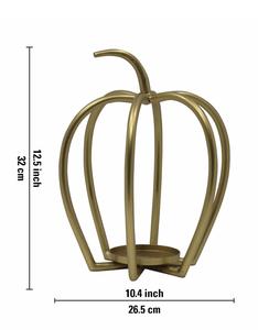 Apple shape modern metal candle holder Carved <b>Candlestick</b> Stand for Wedding Centerpieces, Home Decor, and Events" - Product Image 1